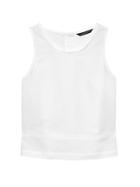 Banana Republic Linen-cotton Button-back Tank