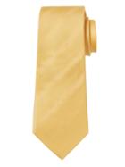 Banana Republic Mens Textured Stripe Silk Nanotex Tie Lemon Drop Size One Size