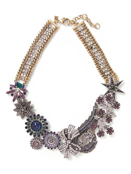 Banana Republic Treasure Trove Brooch Necklace Size One Size - Multi