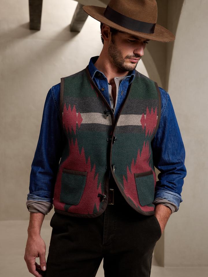 Br Archives Geometric Vest