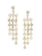 Banana Republic Womens Stone Strand Statement Earring Gold Size One Size
