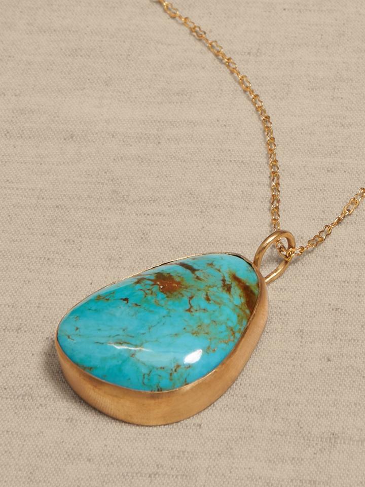 Sonora Turquoise Pendant Necklace | Aureus + Argent
