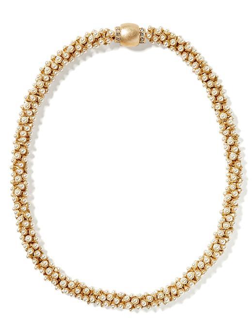 Banana Republic Mixed Up Pearl Snap Necklace Size One Size - Pearl