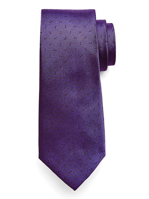 Banana Republic Mens Double Dot Silk Tie - Classic Lavender