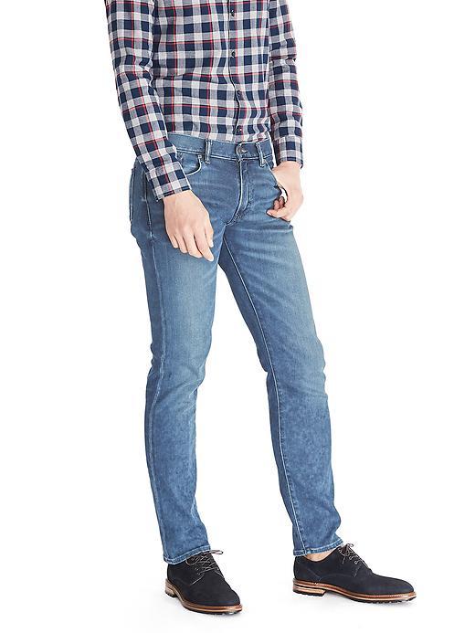 Banana Republic Mens Slim Light Wash Japanese Traveler Jean - Indigo