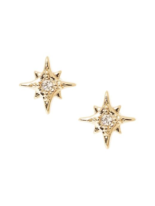 Banana Republic Womens Starburst Stud Earring Gold Size One Size