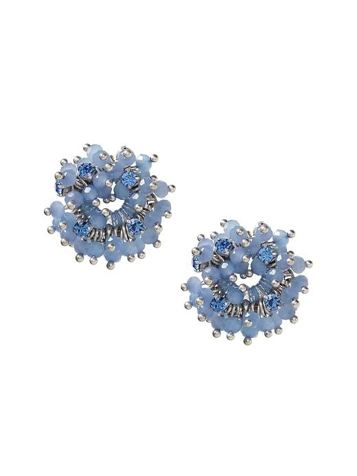 Banana Republic Womens Pastel Cluster Stud Earring Fresh Air Blue Size One Size