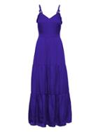 Banana Republic Womens Knotted Maxi Dress Blue Violet Size 8