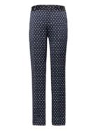 Banana Republic Womens Avery Straight-fit Print Pant Navy Combo Size 6