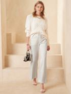 Pinstripe Wide-leg Pant