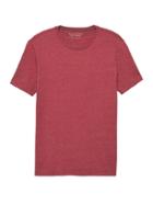 Banana Republic Mens Soft Wash Crew-neck T-shirt Firebrick Red Size Xs
