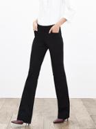 Banana Republic Womens Sloan Fit Black Trouser Size 0 Short - Black