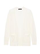 Banana Republic Womens Machine-washable Merino Boyfriend Cardigan Sweater Ivory Size Xl