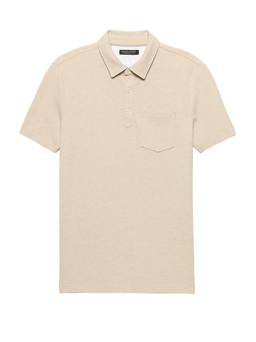 Banana Republic Mens Don';t-sweat-it Polo Shirt Taupe Heather Size Xxs