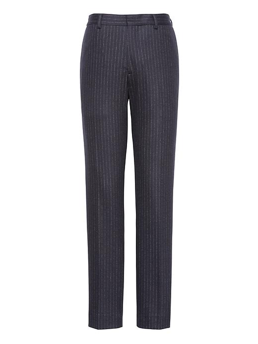 Banana Republic Mens Br X Kevin Love   Athletic Tapered Pinstripe Italian Motion-stretch Wool Suit Pant Navy Size 26w