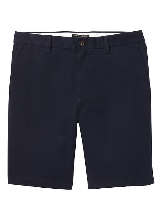 Banana Republic Mens Aiden Slim Stretch-cotton 10 Short Navy Size 38w