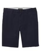 Banana Republic Mens Aiden Slim Stretch-cotton 10 Short Navy Size 38w