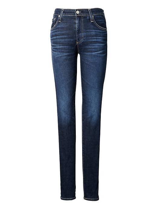 Banana Republic Womens Ag Jeans Prima Slim Straight Jean - Rhode Blue