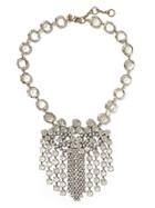 Banana Republic Sparkle Trumpet Necklace Size One Size - Clear Crystal