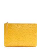 Banana Republic Large Textured Zip Pouch Size One Size - Yellow