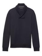 Banana Republic Mens French-rib Shawl-collar Pullover Navy Size M