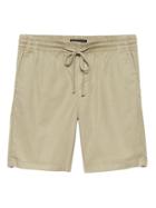 Banana Republic Mens 8 Garment Dye Drawstring Short Fall Khaki Size S