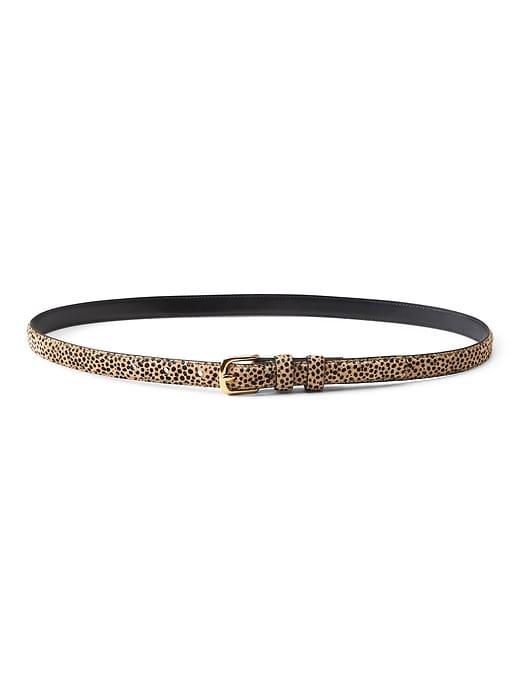 Banana Republic Womens Haircalf Small Trouser Belt Camel Size L