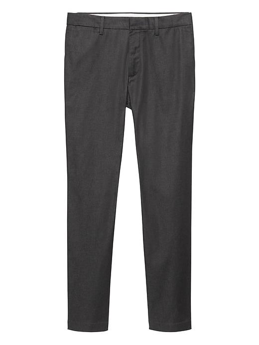 Banana Republic Mens Aiden Slim Heathered Rapid Movement Chino Pant Dark Charcoal Gray Size 29w