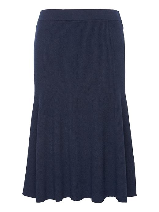 Banana Republic Womens Japan Online Exclusive Ribbed Sweater Skirt Navy Blue Size Xs