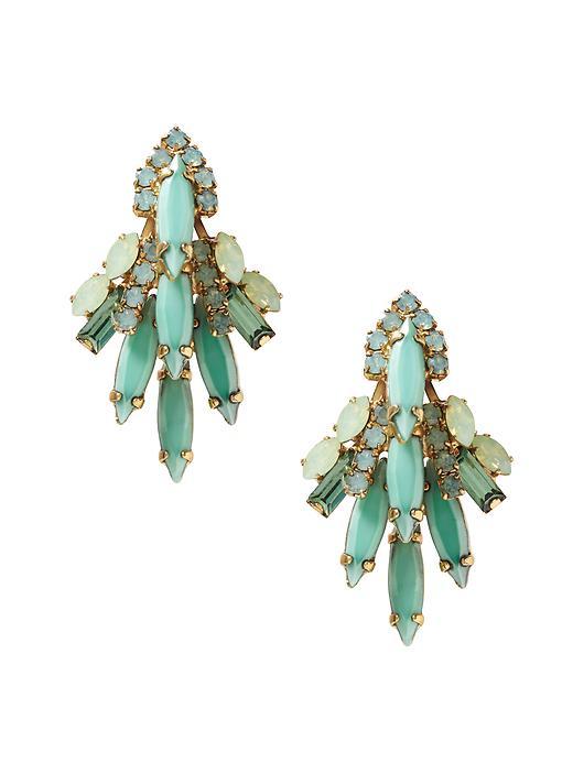 Banana Republic Womens Elizabeth Cole Lil' Billie Earring Size One Size - Seafoam