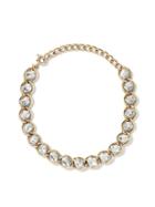 Banana Republic Womens Jeweled Classic Link Necklace Gold Size One Size