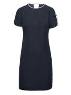 Banana Republic Womens Curved-hem Dress With Side Stripe Navy Size 10