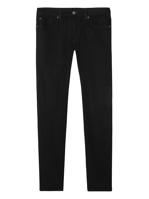 Banana Republic Mens Slim Black Japanese Traveler Jean Black Wash Size 35w