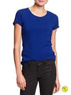 Banana Republic Womens Factory Short Sleeve Tee Size M - Royal Azure