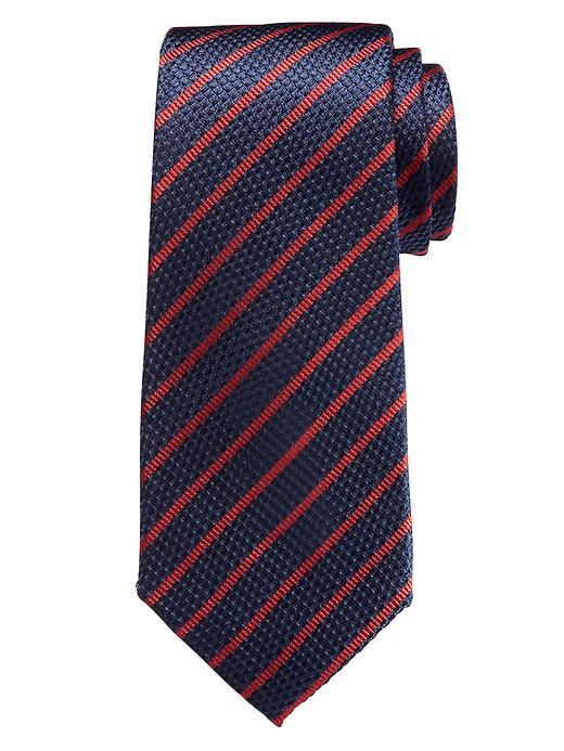 Banana Republic Mens One Stripe Silk Tie Size One Size - Navy