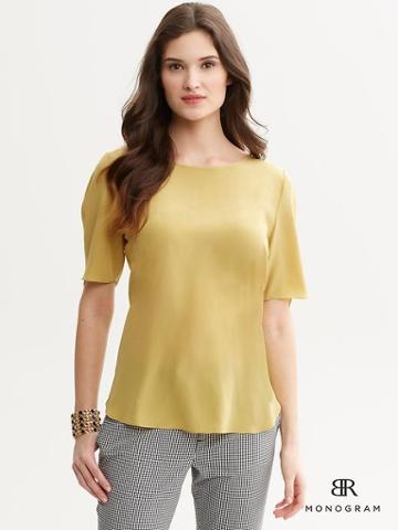 Banana Republic Monogram Silk Top