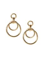 Banana Republic Womens Chain Frontal Hoop Earring Gold Size One Size