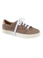 Banana Republic Womens Essential Glitter Sneaker Champagne Gold Size 6