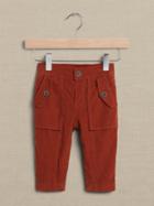 Corduroy Barrel-leg Utility Pant For Baby