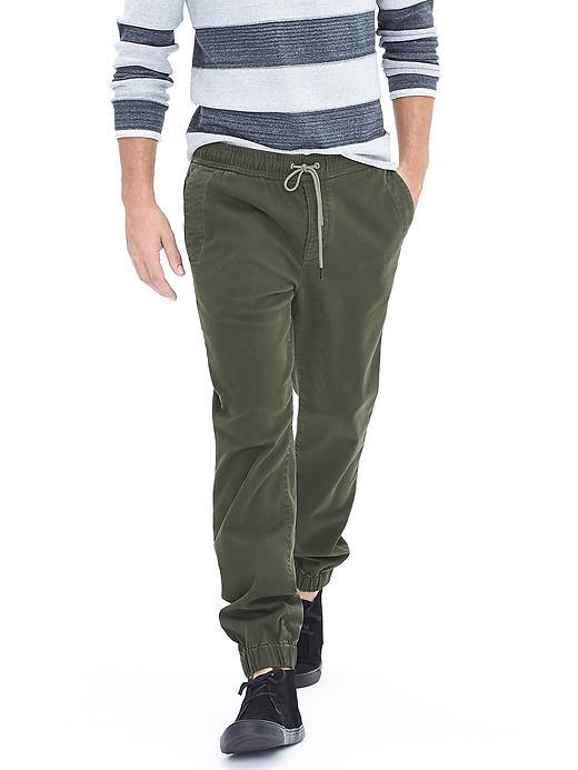 Banana Republic Mens Aiden Slim Twill Jogger Pant Size 32w 36l Tall - Rangoon Green