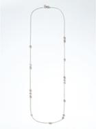 Banana Republic Delicate Mixed Shapes Layer Necklace - Silver