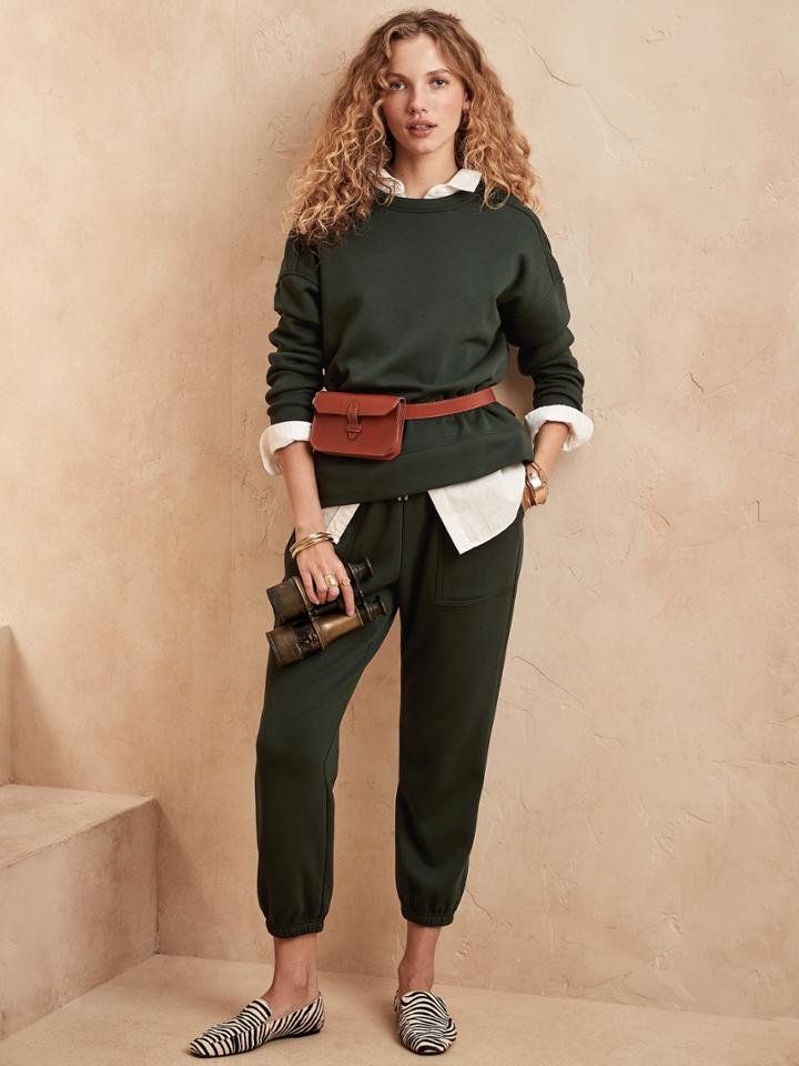 Velour-lined Sweatshirt