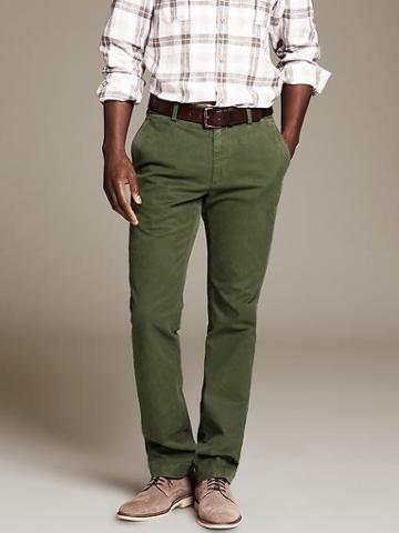 Banana Republic Aiden Slim Fit Chino - Green