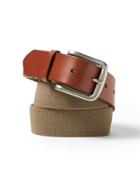 Banana Republic Mens Stretch-web Buckle Belt Khaki Size 32