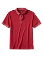 Banana Republic Mens Luxe Touch Button Down Polo Size L Tall - Bright Red