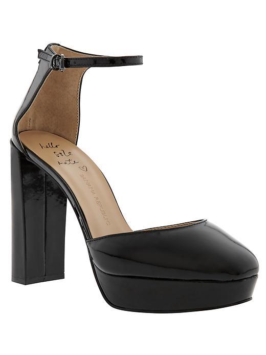 Banana Republic Villa Platform Pump Size 10 - Black