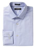 Banana Republic Mens Camden Standard-fit Non-iron Solid Shirt Light Blue Size Xs