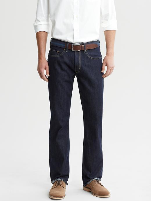 Banana Republic Men's Indigo Straight Dark Wash Jeans