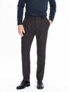 Banana Republic Mens Pleated Wool Dark Grey Pant Size 32w 36l Tall - Dark Gray