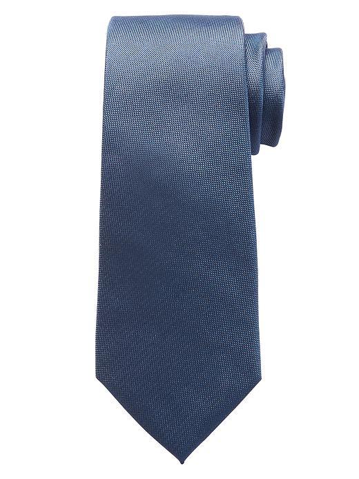 Banana Republic Mens Oxford Silk Tie Size One Size - Navy